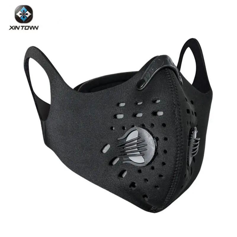 

Cycling Face Mask With Filter Washable Neoprene Sports Face Mask With Premium Filter Actived Mask Carbon Filters Outdoor Tools
