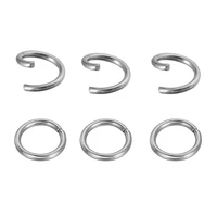 200pcslot stainless steel material open jump rings diameter 4568mm diy jewelry handmade craft findings accessories