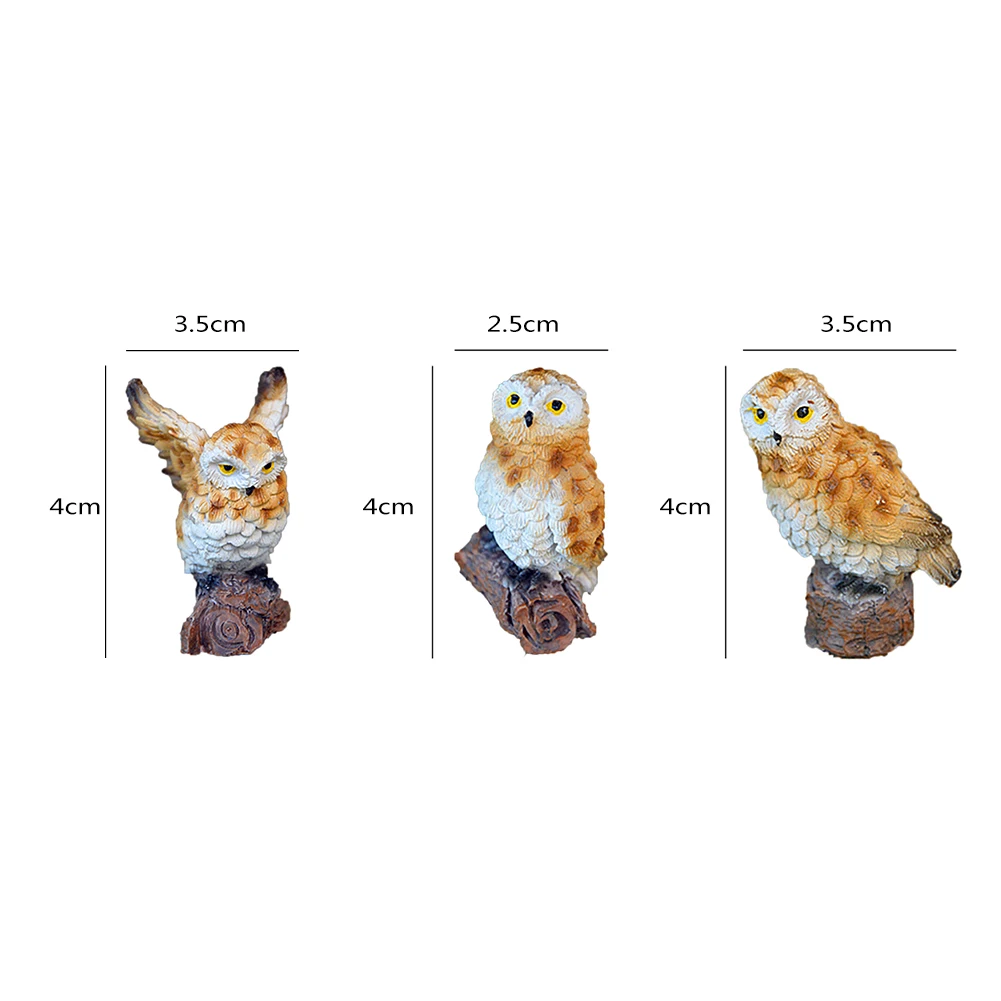Owl Decoy Statue Blink Vocal Owl Garden Ornaments Tool Scare Birds Scarecrow Fake Horned Luminous Simulation Owl Light Sound images - 6