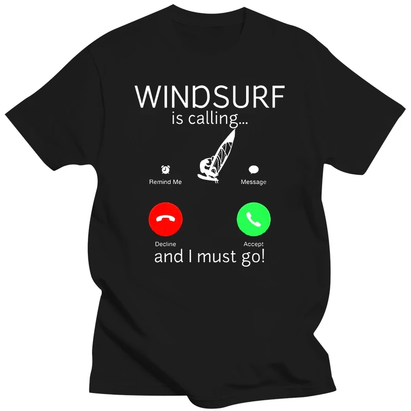 

Windsurf Is Calling Funny Windsurfing Premium Tee T-Shirt