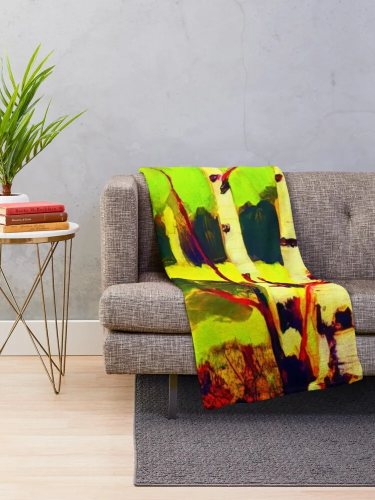 Березы от Arkhyp Kuindzhi Vibante Edition Плед Декоративные кровати Фланелевые одеяла