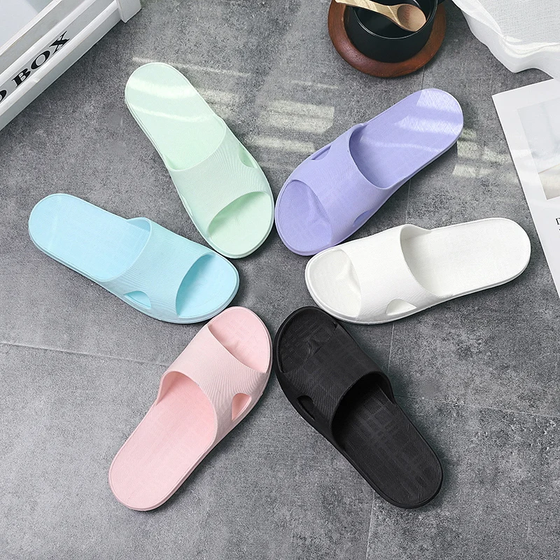 

2022 Home Slippers Men Women Non-slip House Flip Flops Summer Hotel Sandals Flat Shoes Indoor Bathroom Slides Zapatos De Mujer
