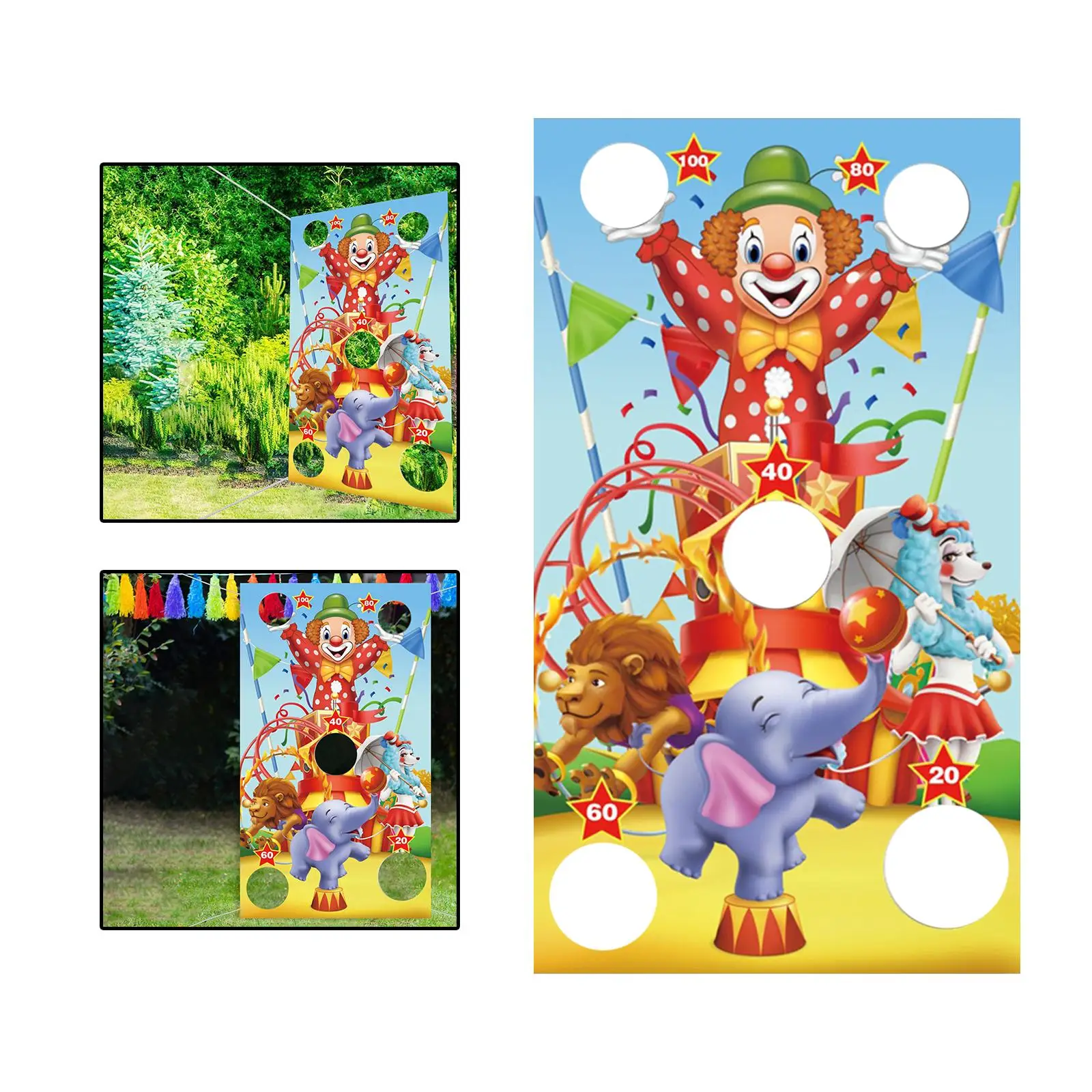 

Reusable Bean Bag Game Sets Banner Family Birthday Party Supplies Yard Game