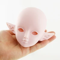 without makeup bjd doll new makeup girl 3 points elf ear white muscle color 60cm doll nude doll head