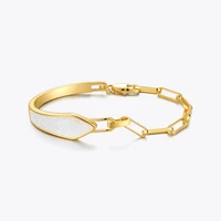 enfashion shell bangles for women fashion jewelry gold color chain bracelets 2021 party accessory pulseiras feminina b212265