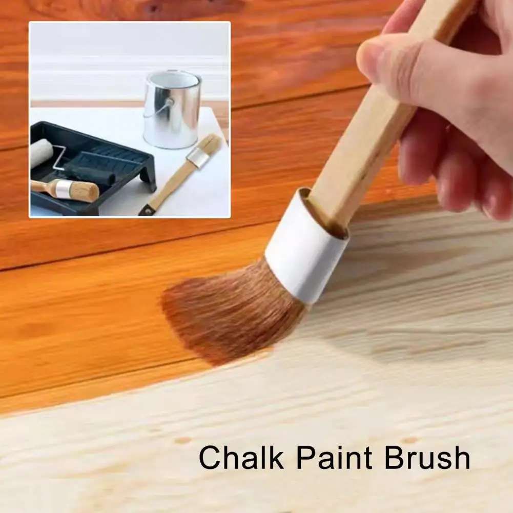 

Useful Furniture Brush Lightweight Soft Bristles Practical Chalk Wax Stencil Brush Set Furniture Painting Brush DIY