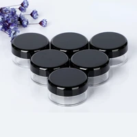 2g3g5g10g15g20gempty plastic cosmetic makeup containerjar pots transparent sample bottles eyeshadow cream container 100pcs