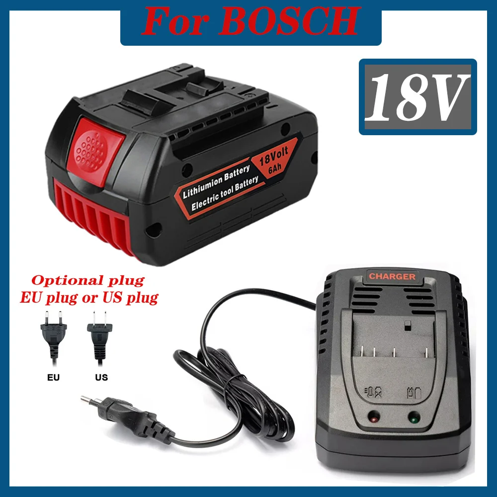 

Charger for Bosch Electric Drill 18V 10000 mAh Li-ion Battery BAT609, BAT609G, BAT618, BAT618G, BAT614, 2607336236charger