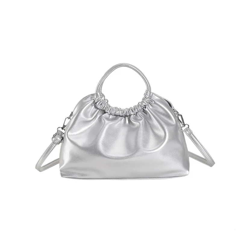 Advanced High Capacity Pleated Bag 2023 New Fashion Green Handheld Bag Fashion Versatile One Shoulder Crossbody Bag