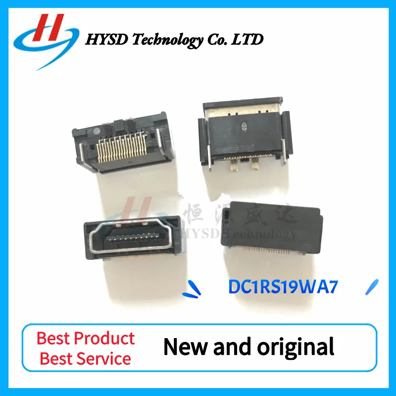 10pcs DC1RS19WA7 original HDMI 19POS HD standard digital stand connector holder in stock