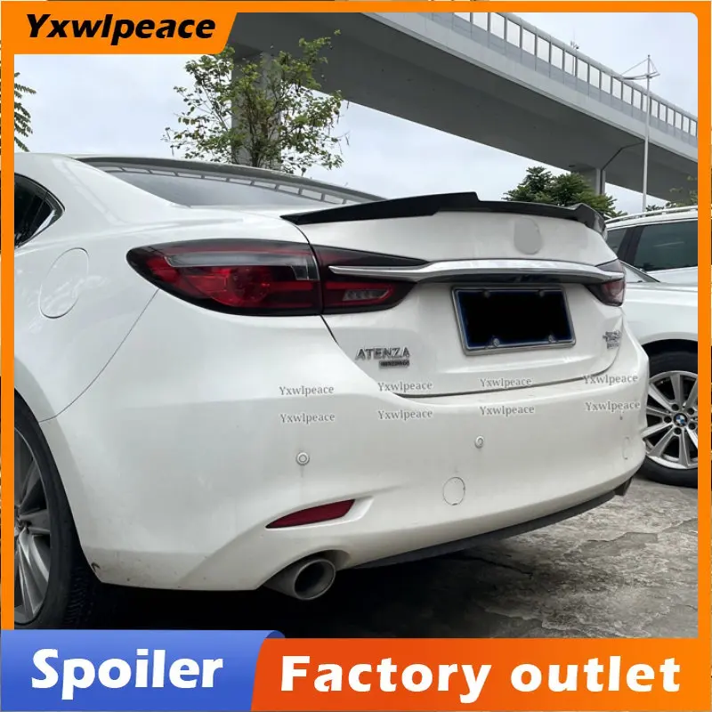 

For Mazda 6 Atenza Spoiler 2020 2021 2022 High Quality ABS Plastic Rear Trunk Lip Spoiler Body Kit Accessories
