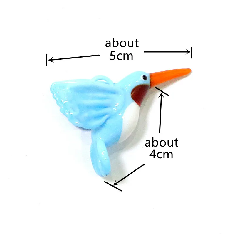 

Подвеска колибри из стекла JSSMTLP синяя