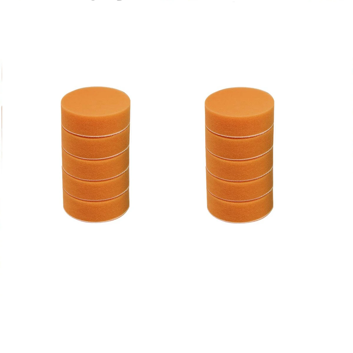 

10 шт. 3-дюймовая полировальная подушечка, пенопластовая дрель, губка, полировальные подушечки, 80 мм, флокированные автомобильные буферные подушечки для полировки деталей, очистка воском