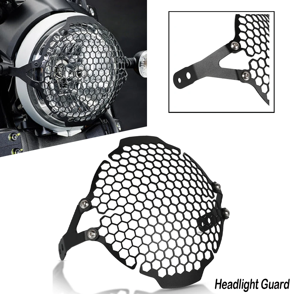 

Headlight Guard Grille Head light Lamp Cover For Ducati Scrambler Cafe Racer Flat Tracker Pro Full Throttle Urban Enduro Sixty2