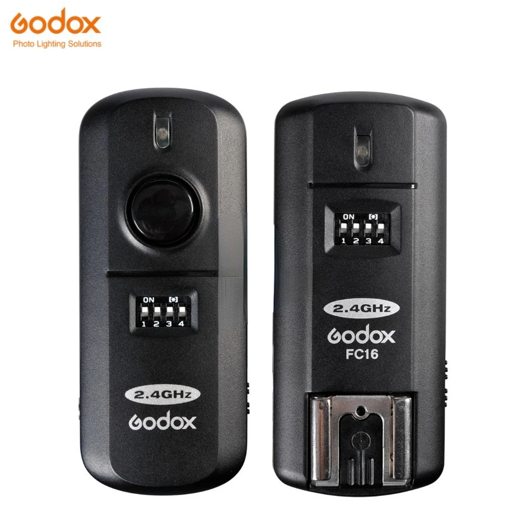 

Беспроводная вспышка Godox, 16 каналов, 2,4 ГГц, дистанционный триггер с дистанционным затвором для камер Canon, Nikon, EOS
