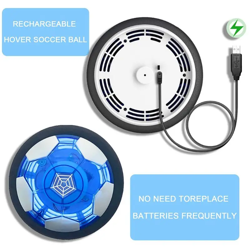 

Electric USB Charging Air Power Football Toys Suspension Hover Soccer Indoor for PLAY Games for Kids Children