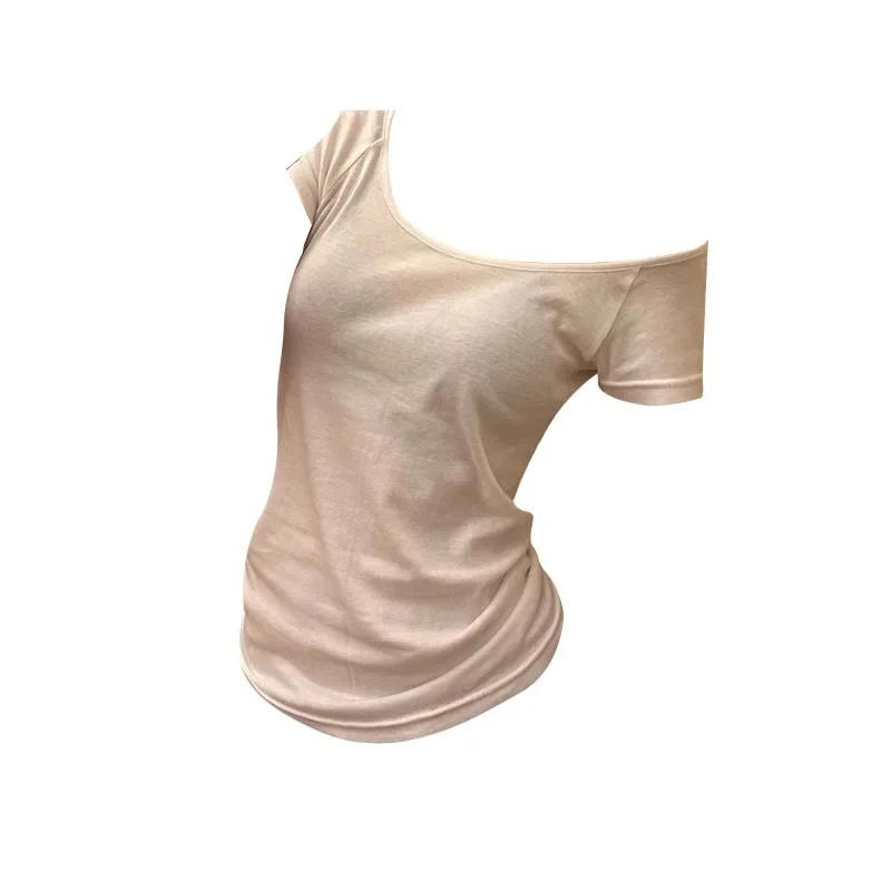 Корейские модные футболки женские в минималистском стиле повседневные с