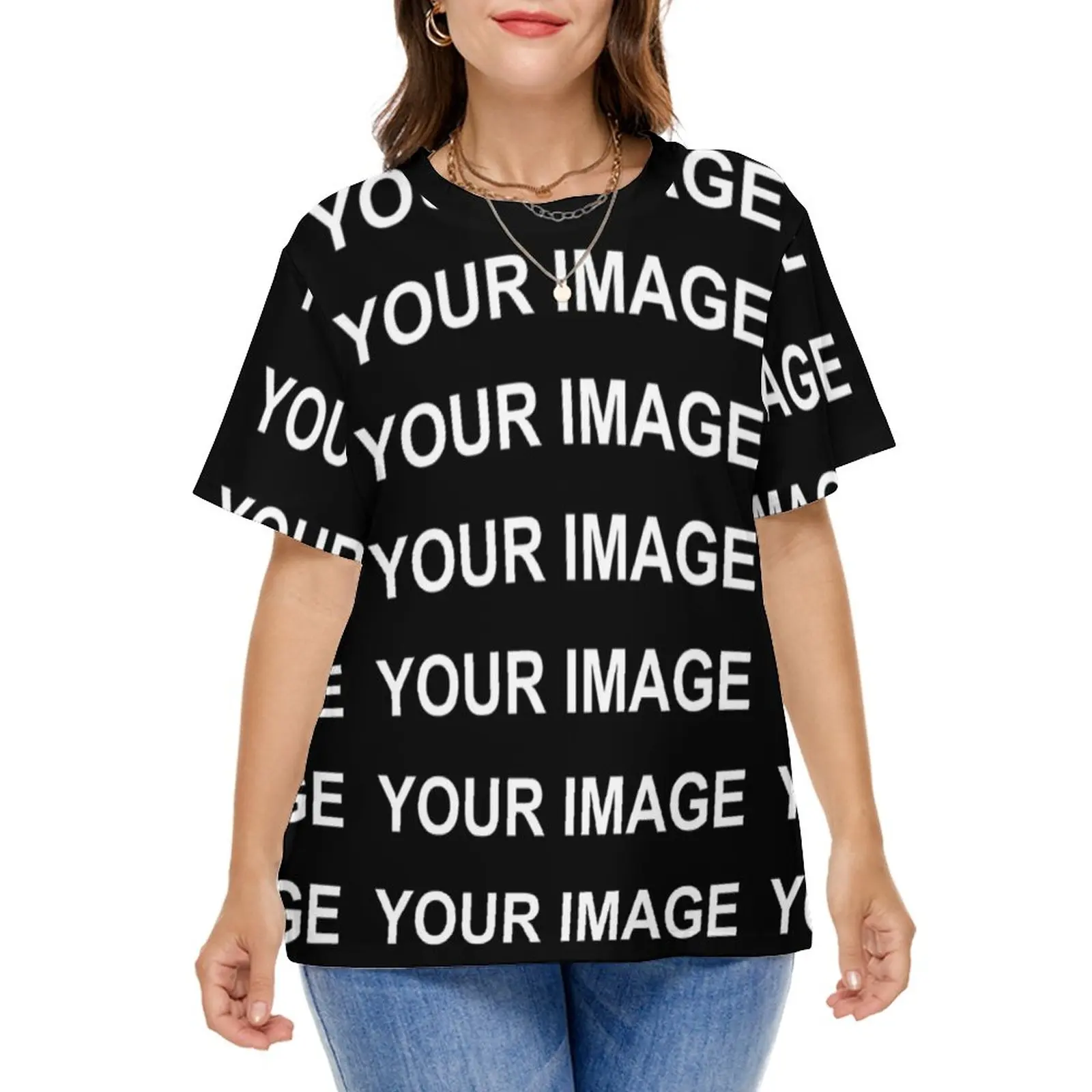

Your Image Customized T Shirts Custom Made Design Streetwear T Shirt Kawaii Tee Shirt Plus Size 7XL 8XL Summer Graphic Tops Gift