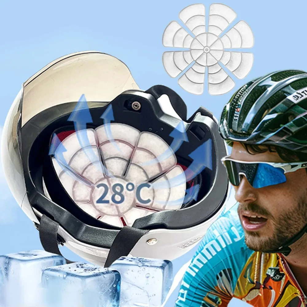 Новый многоразовый охлаждающий шлем универсальная подкладка для облегчения