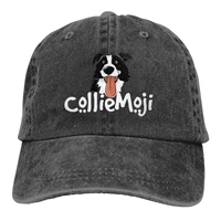 border collie dog baseball cap cowboy hat peaked cap cowboy bebop hats men and women hats