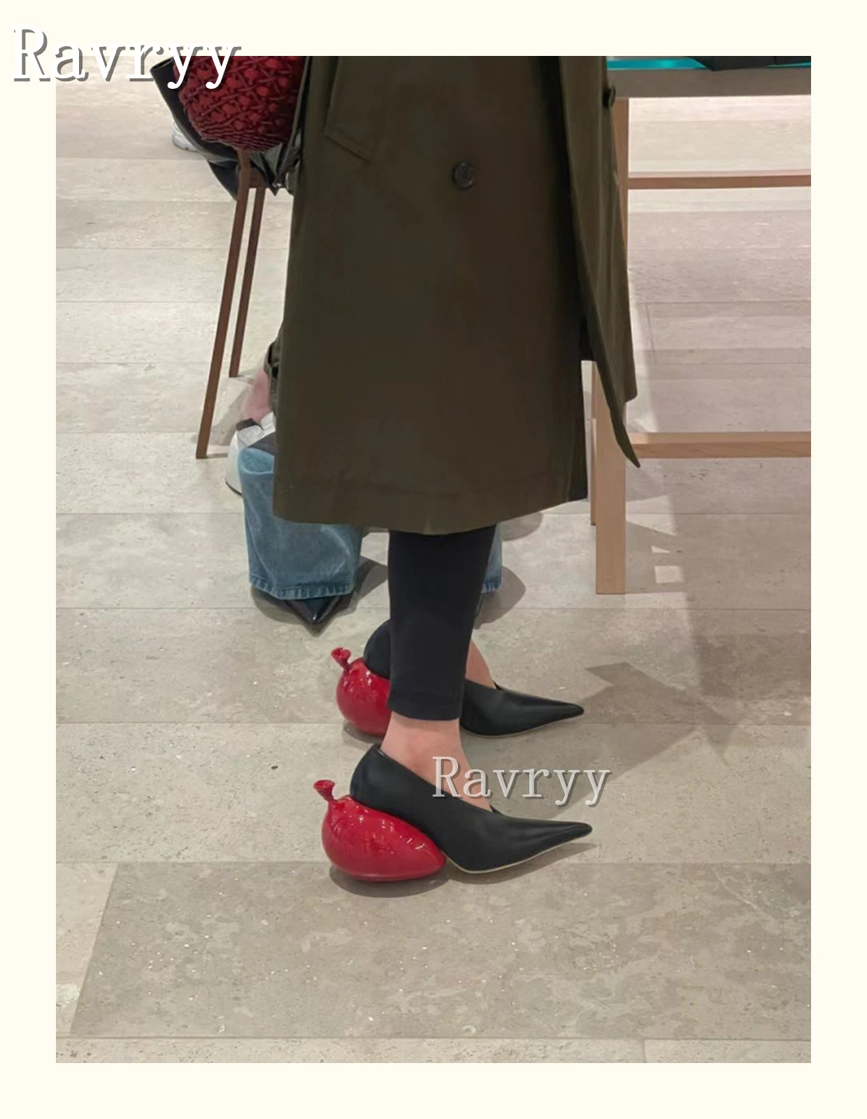 2023 New Design Strange Style Heel Pumps Women's High-Heeled Shoes Pointy European and American Fashion Casual Shoes