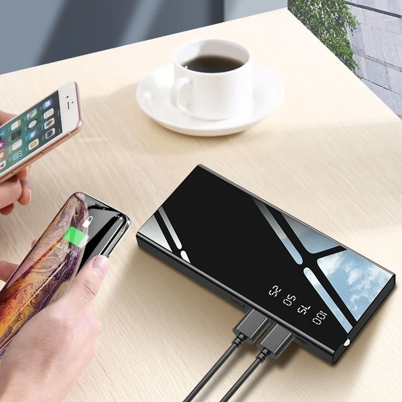 fast charging 50000mah portable charger power bank power bank with 2 1a external battery pack for smart phone free global shipping