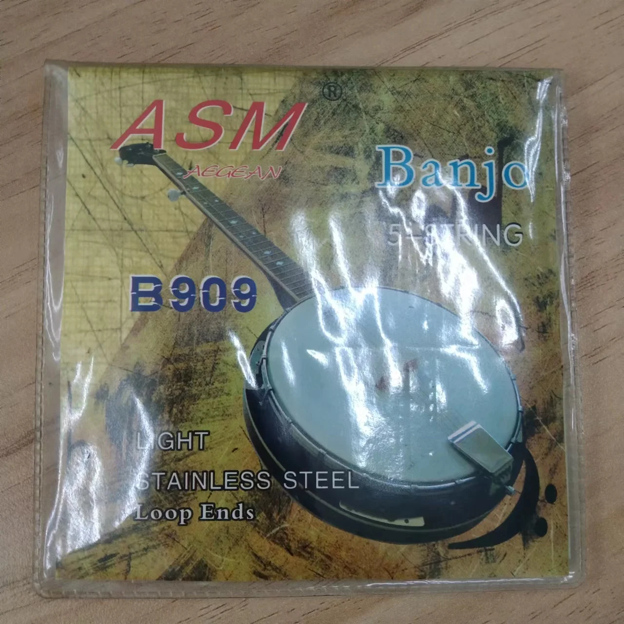 

5 Strings Banjo String Light Stainless Steel Loop Ends Banjo Strings D String B String G String C String G String 5 Pieces/1 Set