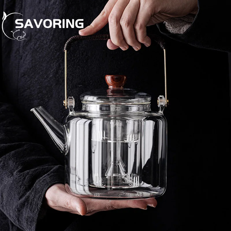 

Electric Pottery Stove Tea Maker Tea Set Tea Infuser Tea Pot Household Small Tea Stove Glass Kettle for Boiling Water on Stove