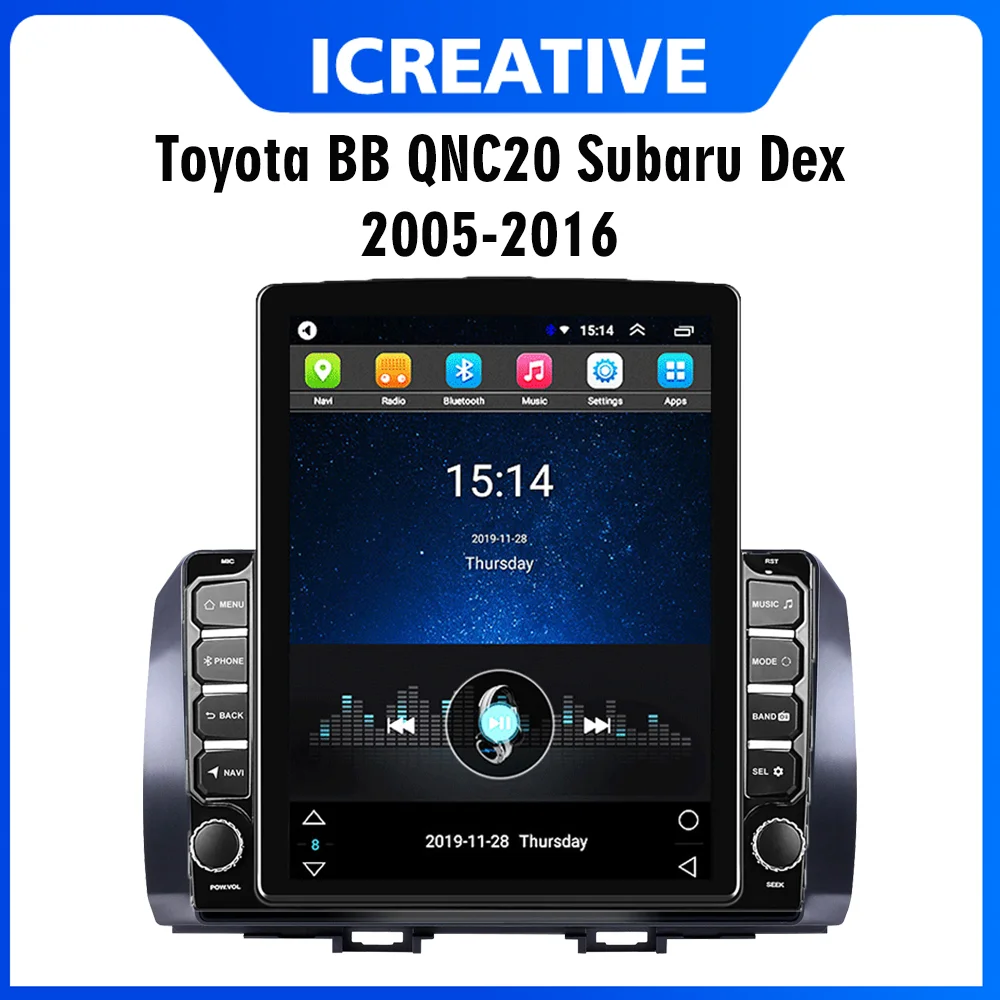 Автомобильный мультимедийный плеер 4G Android Авторадио для Toyota BB QNC20 Subaru Dex 2005-2016 2 Din 9