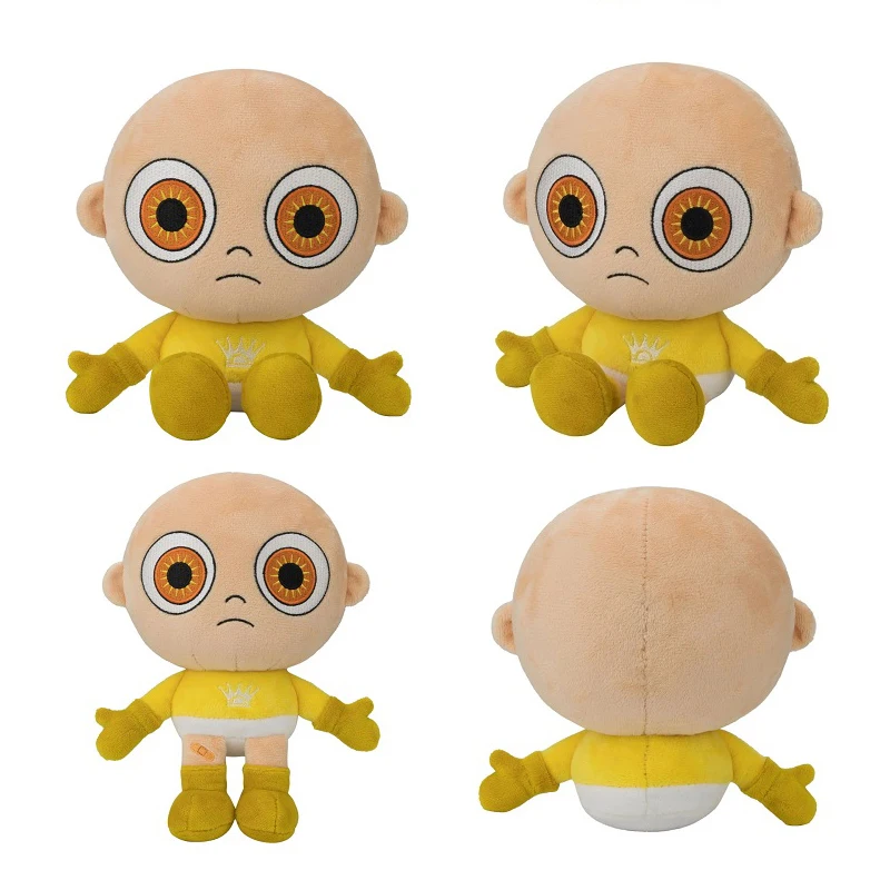 

25cm The Baby In Yellow Plush Toys Kawaii Baby Stuffed Dolls Horror Game Figure Plushie Soft Kids Toys For Kid Baby Gift