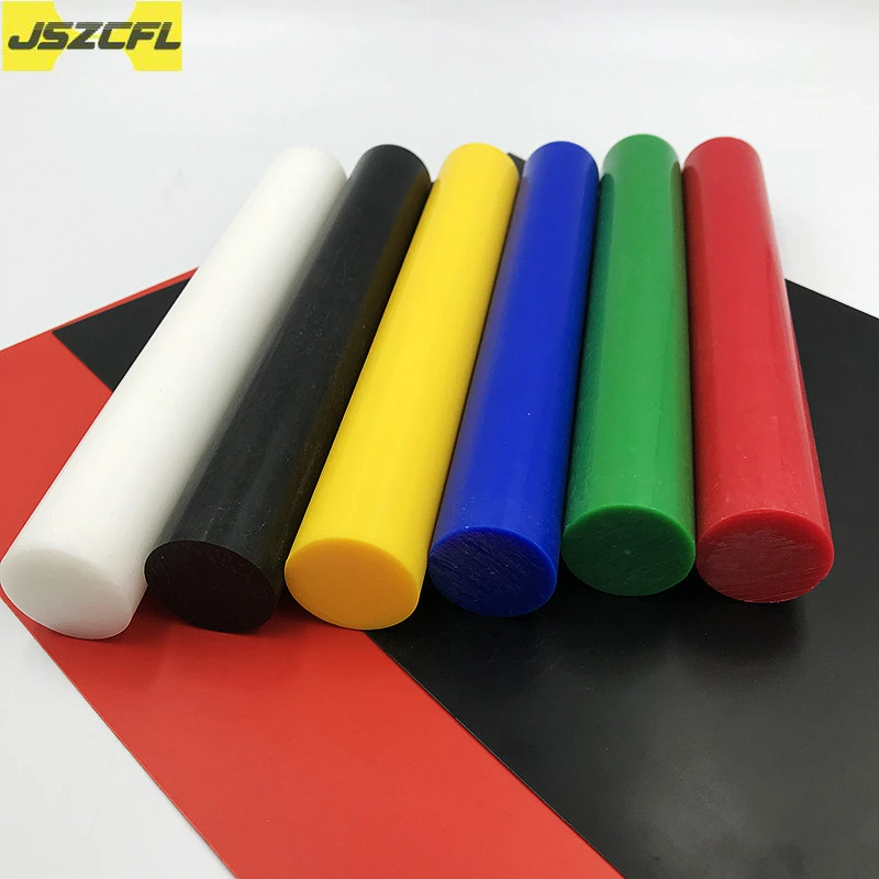 

2PCS Colorful POM Nylon Rod Diameter 3-50mm Red Blue Yellow Green White Black Hard Plastic Bar Stick Length 500MM
