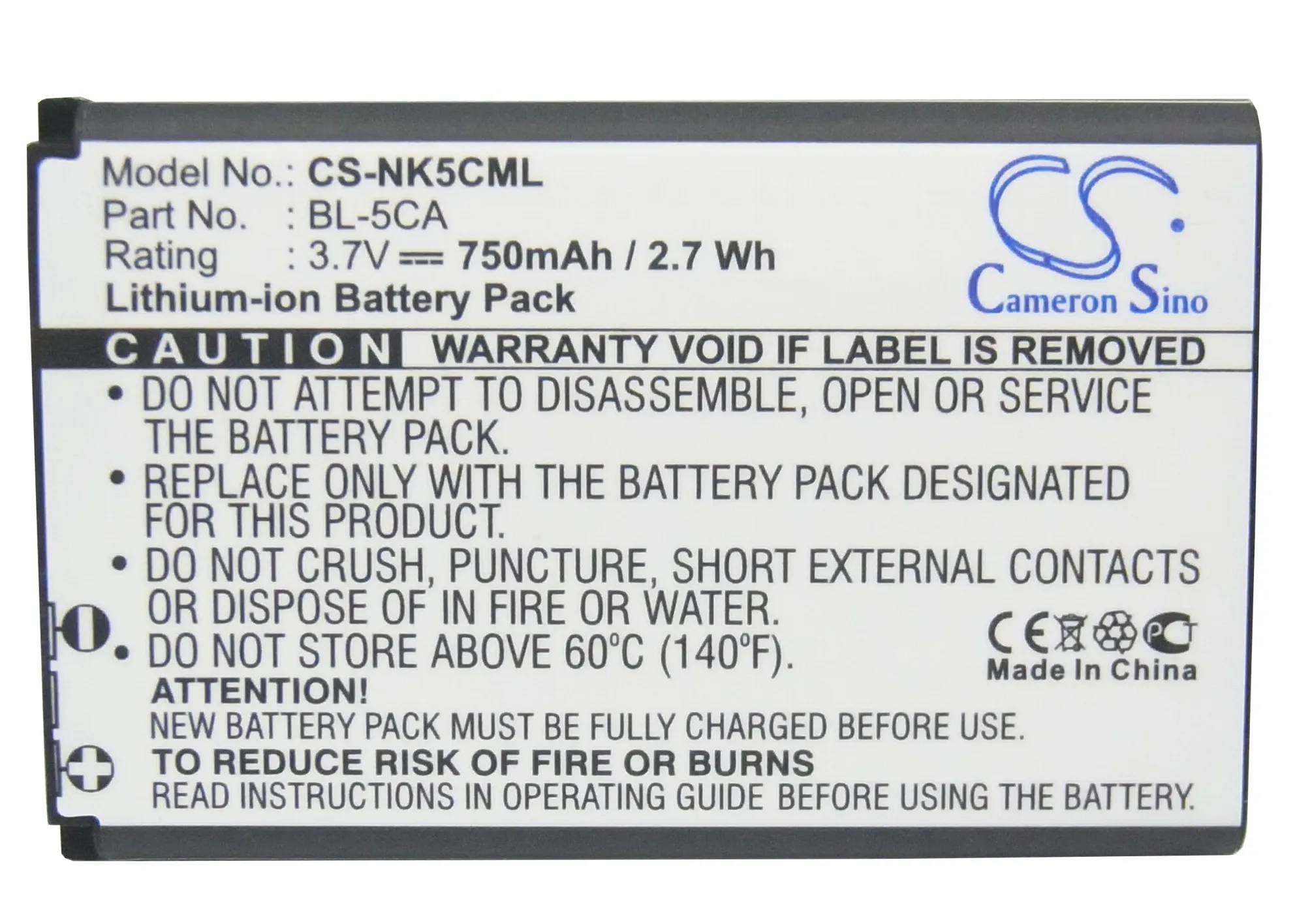 

Cameron Sino Mobile SmartPhone Replacement Li-ion Battery 750mAh For Simvalley Equinux tizi Mobile Free Tools
