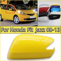 car rearview mirror cap cover for honda fit jazz 2008 2009 2010 2011 2012 2013 ge6 ge8 gp1 wing mirror shell housing with color