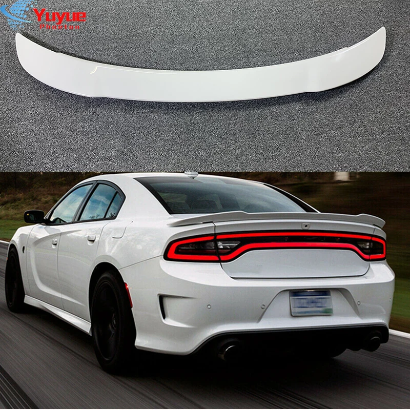 

New Carbon Fiber Look /Black Car Rear Roof Spoiler Wing Trunk Spoiler Wing Lip For DODGE Charger SRT SXT R/T Pursuit 2015-2019