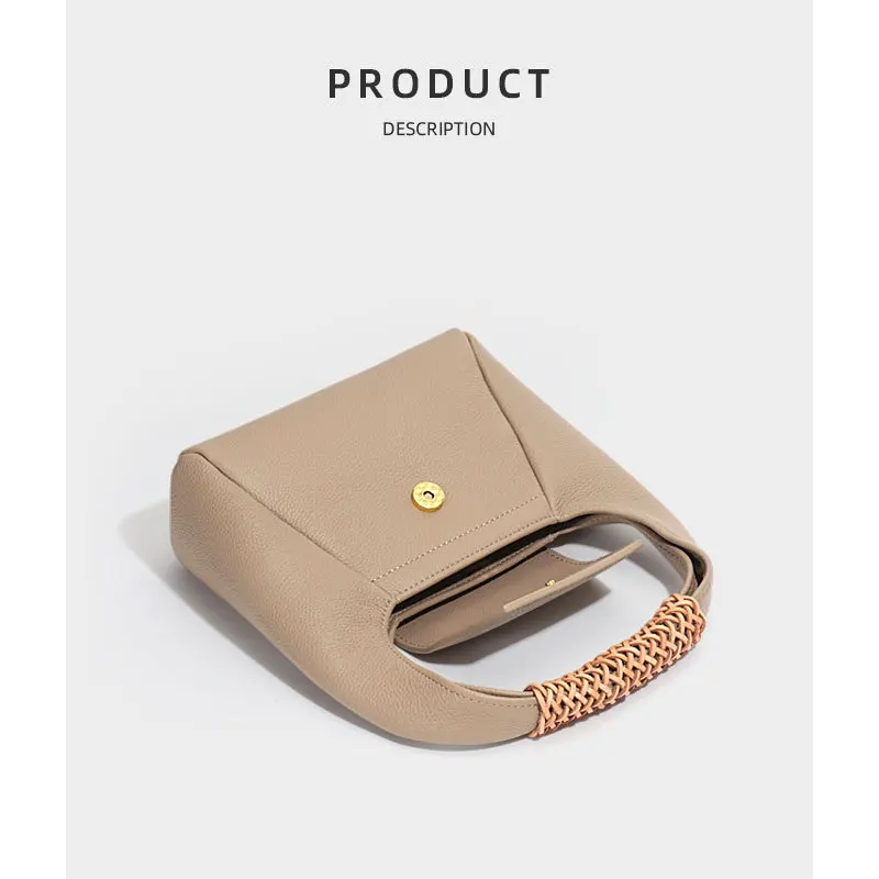 Fashion crossbody bag 2023 new senior sense of handheld niche versatile single shoulder leather women's bags