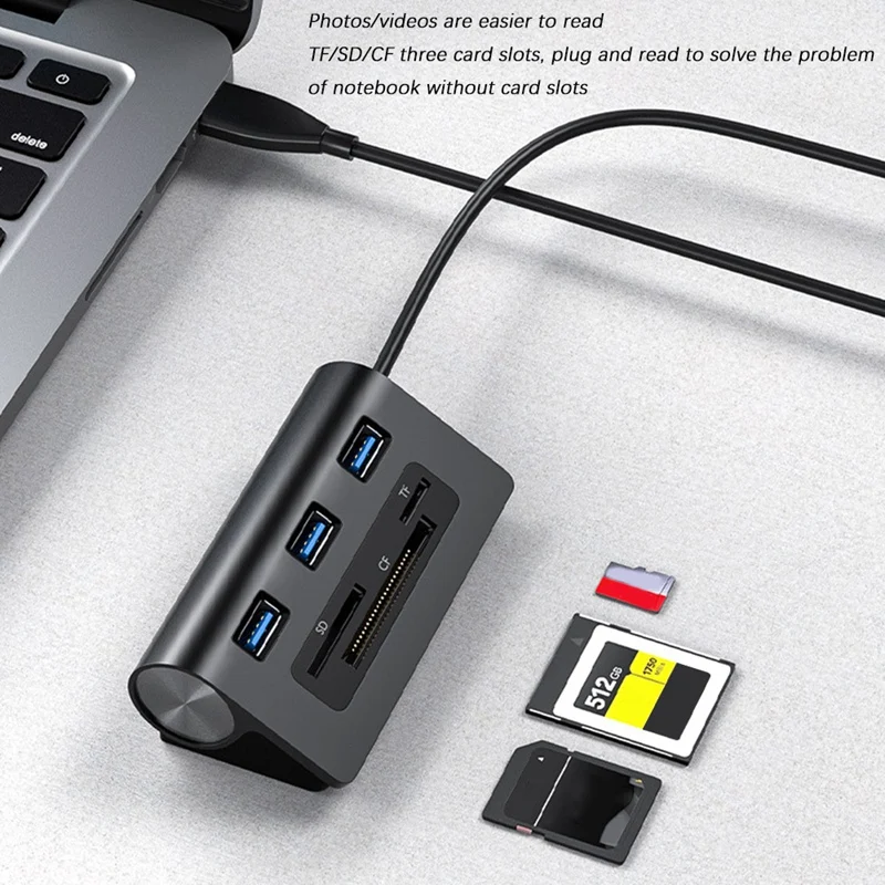 

Laptop USB3.0 Hub Card Reader High-End Hub Card Reader CF SD TF Card
