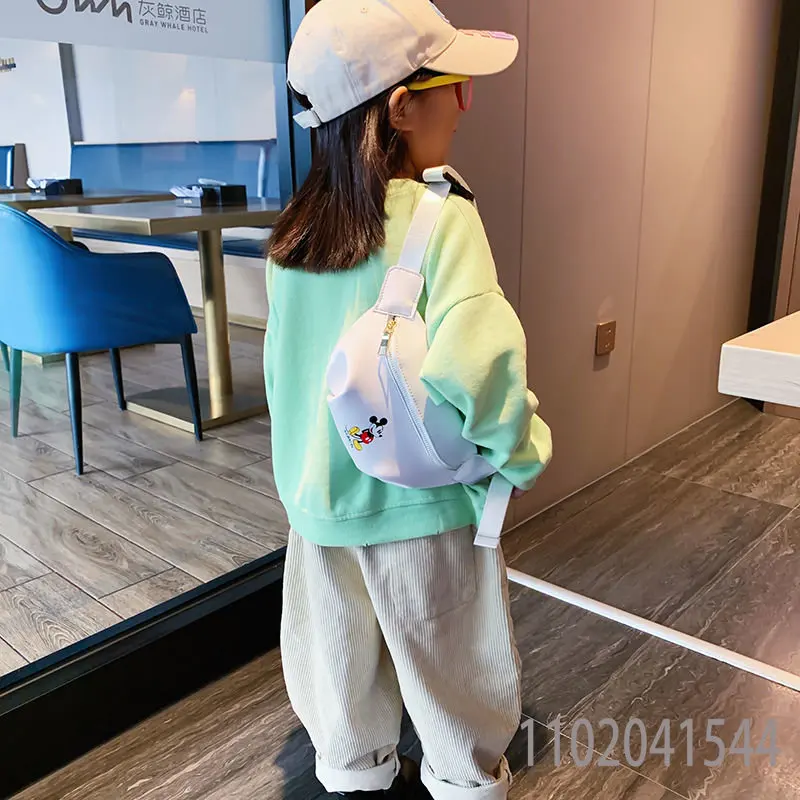 Disney Chest Bag for Kids Casual Cartoon Crossbody Bags Purse Side Bag for Girls Boys Sling Portable Durable Free Shipping