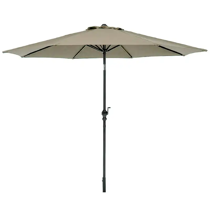 

Большой уличный зонт для внутреннего дворика с кнопкой наклона, открытым кривошипом и полным покрытием 108 дюйма, 9 футов, цвета хаки