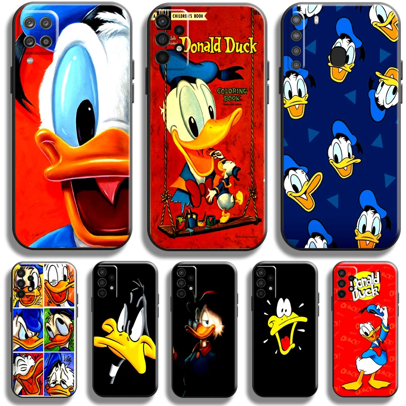 

Cartoon Don Donald Fauntleroy Duck Soft Back Black Carcasa Funda Liquid Silicon Coque TPU