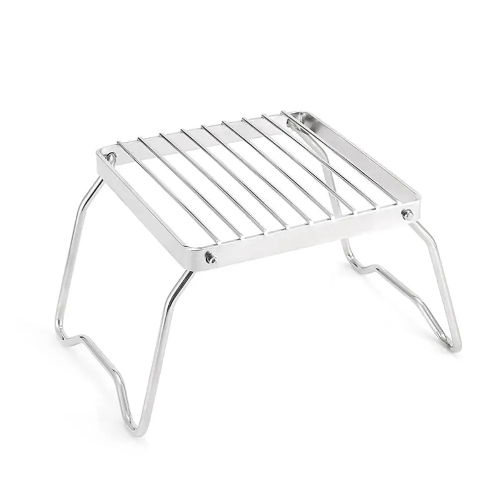 

Outdoor Portable Foldable Stove Stand Rack Thickened Anti-corrosion Stainless Steel Mini Camping Pot Bracket