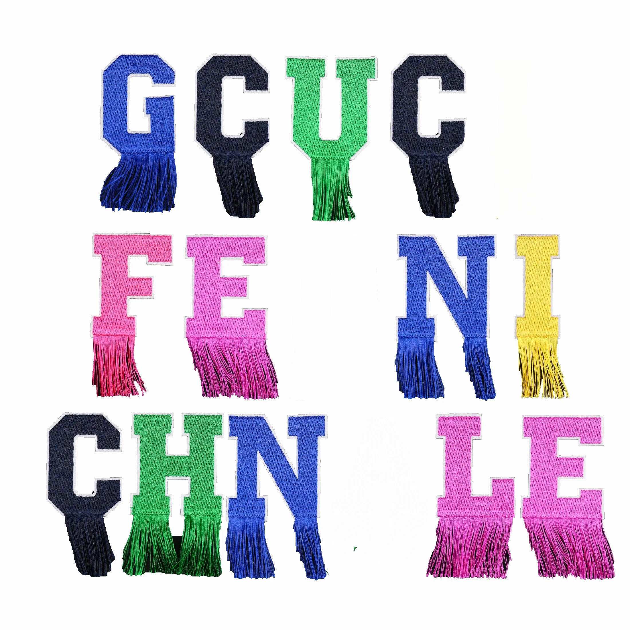 

GUGUTREE Embroidery DIY Alphabet Patch,Letter Patches Letters Badges Applique for Clothing XY-20572