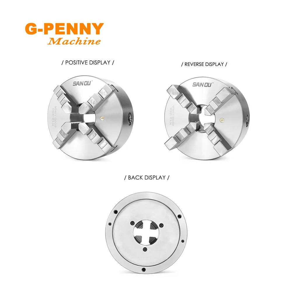 G-PENNY SANOU K12 4-кулачковый патрон 130 мм Самоцентрирующийся ручной для