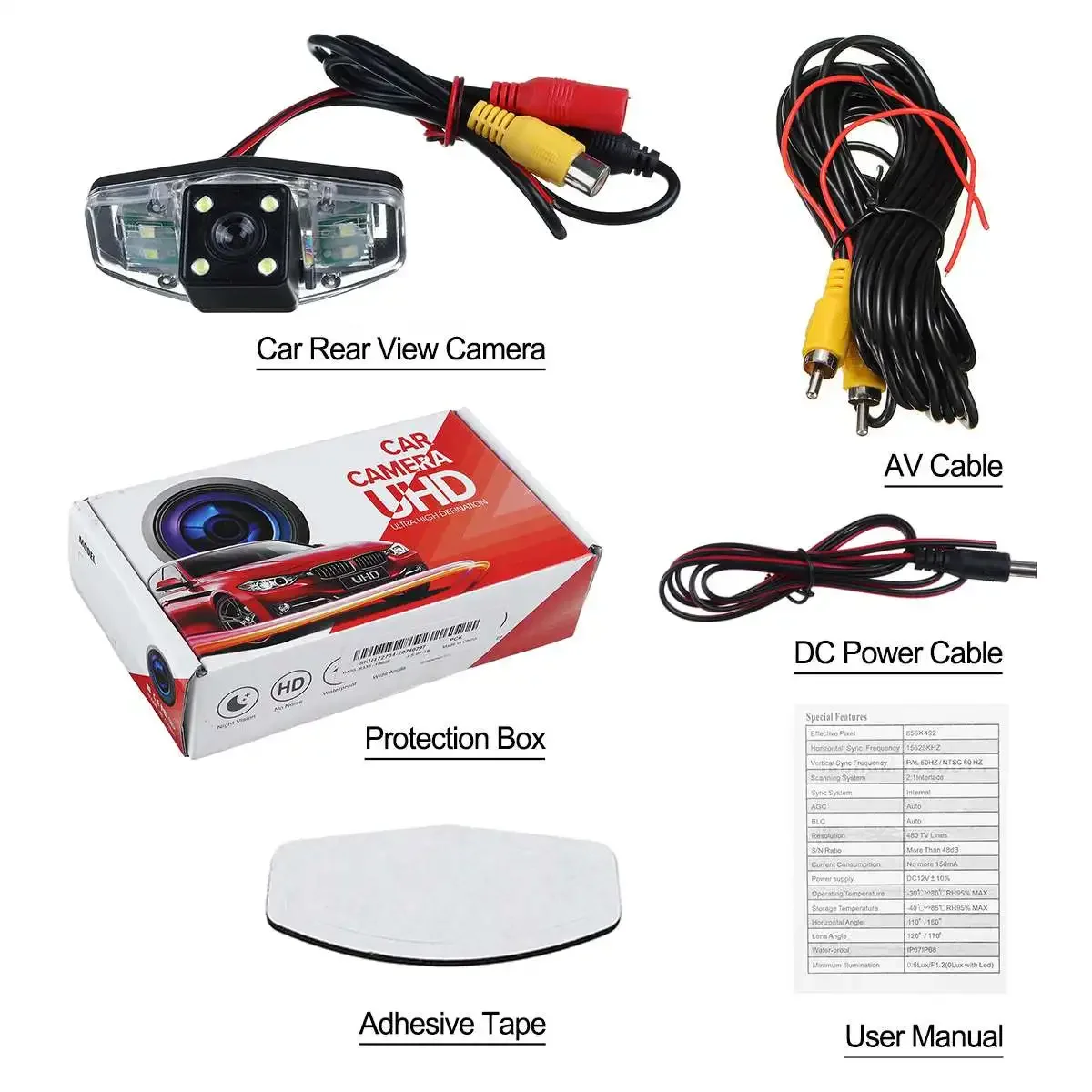 Автомобильная камера заднего вида CCD для Honda Accord Pilot Civic EK FD Odyssey Acura TSX