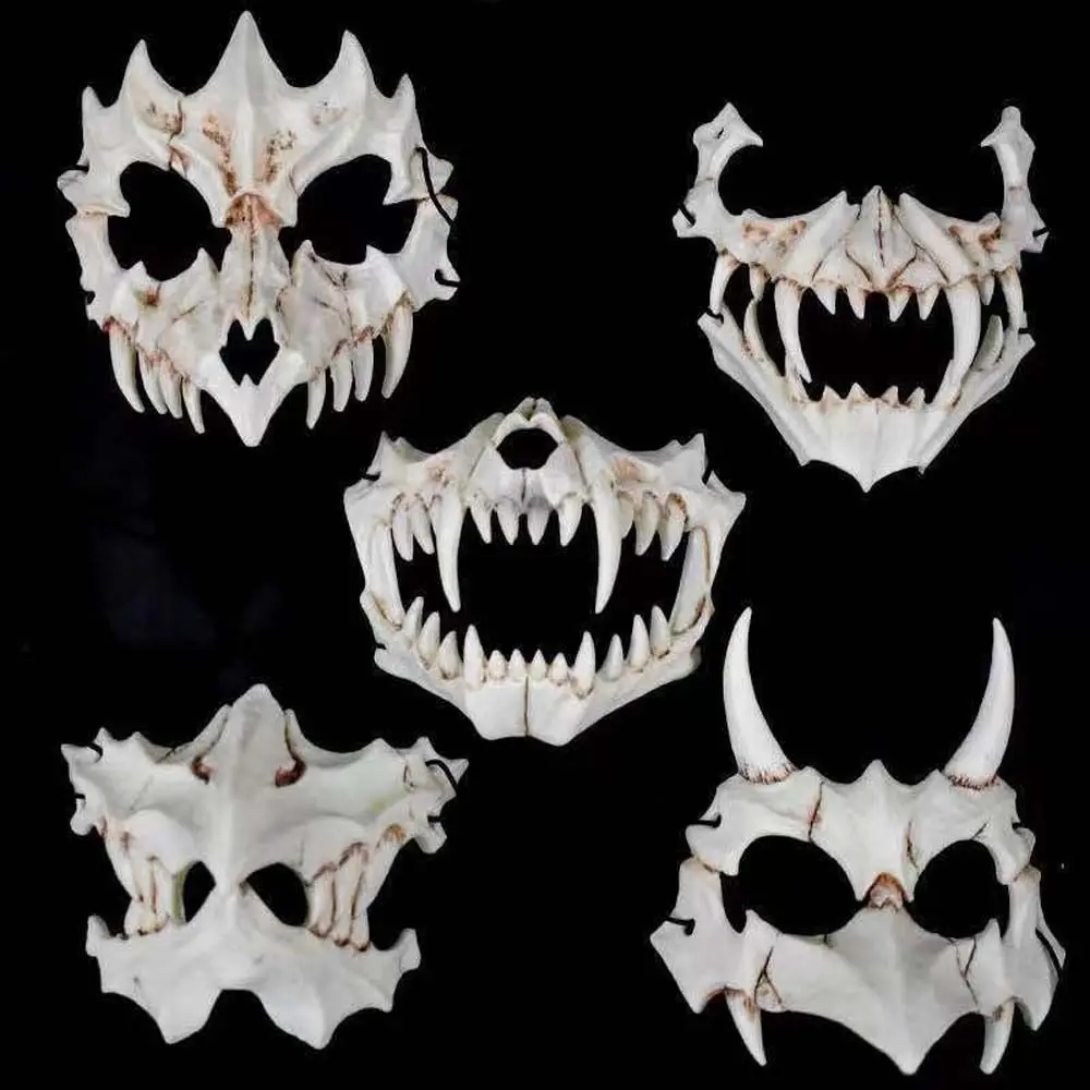 

Halloween Demon Mask Carnival Werewolf Skull Mask Cosplay Costumes Anime Cosplay Mask Face Headwear Party Props