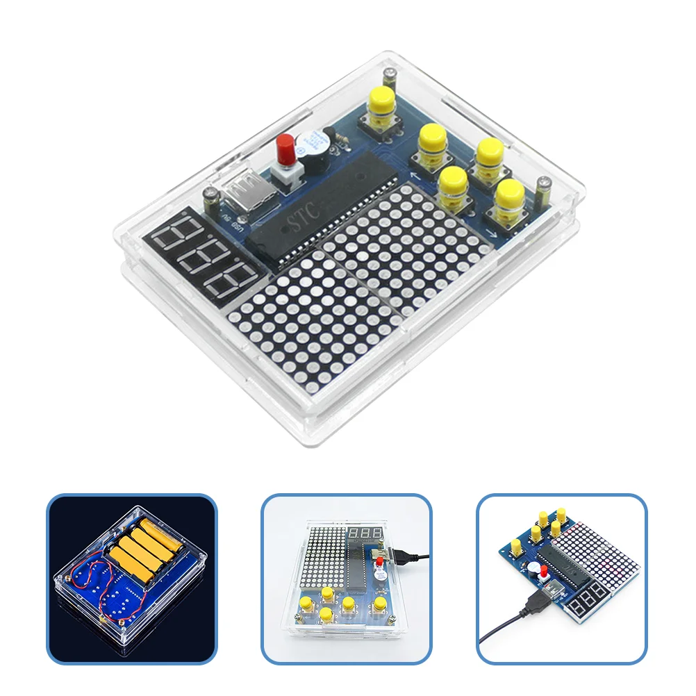 

Kit Soldering Game Diy Console Practice Project Electronic Parts Learning Welding Stem Electronics Toy Tools Kits Student