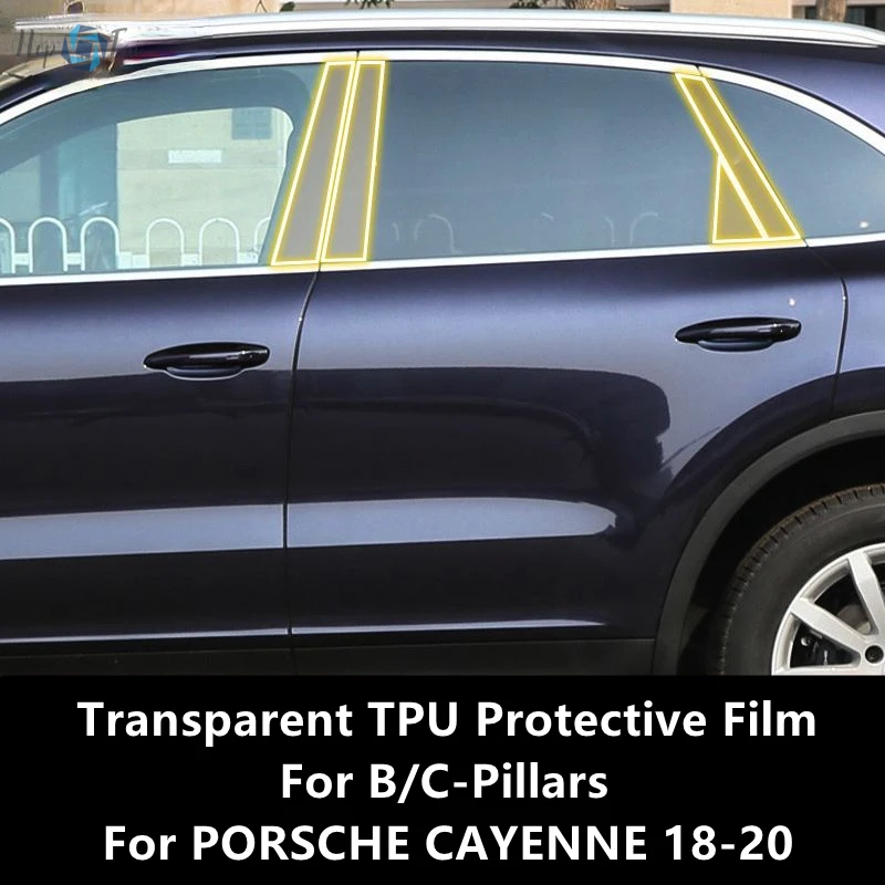 

Прозрачная фотопленка с защитой от царапин для PORSCHE CAYENNE 18-20 B/C-Pillar