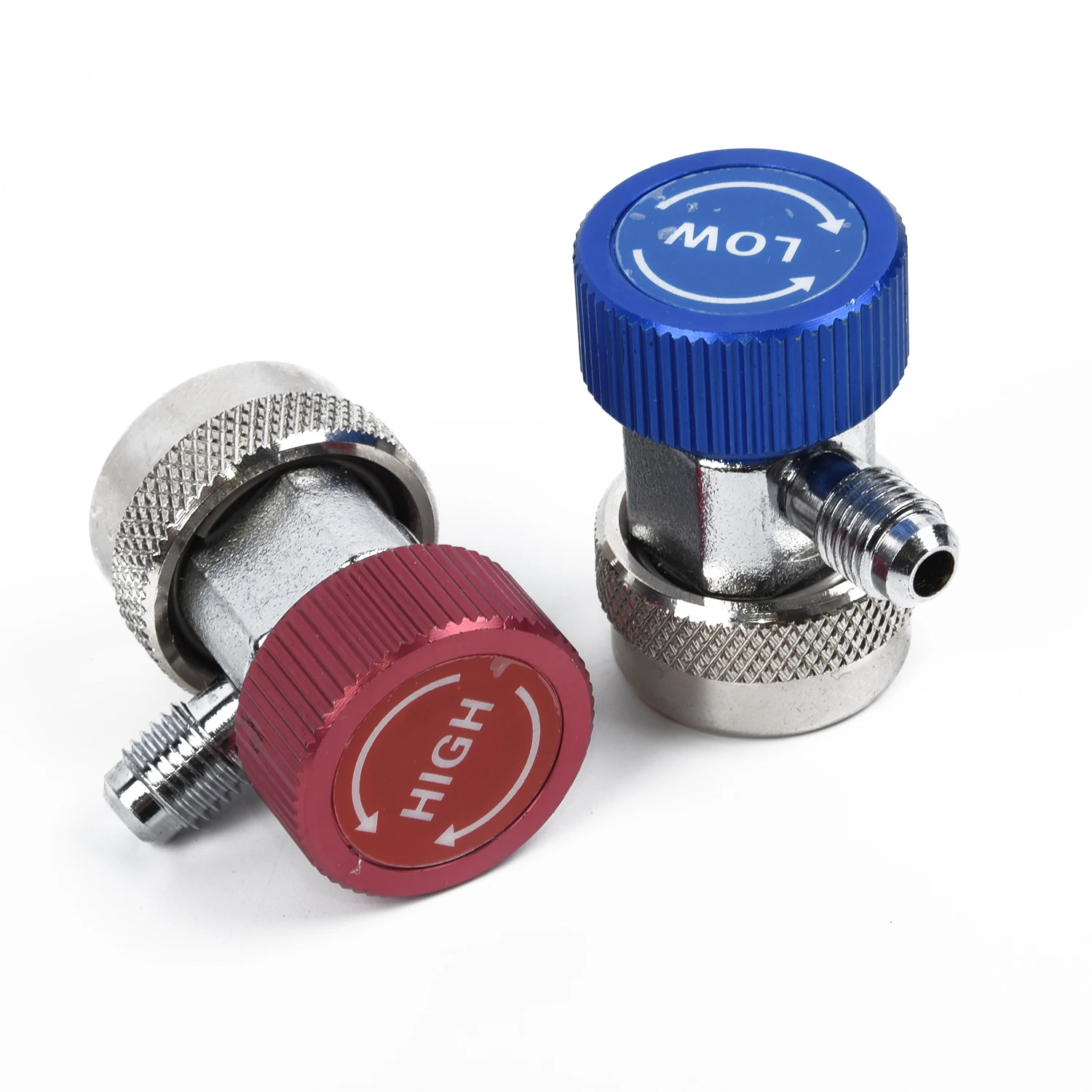 

A/C Adapter Couplers Metal Accessories Car High&Low Pressure Interior Parts Quick Connectors R134a Durable New