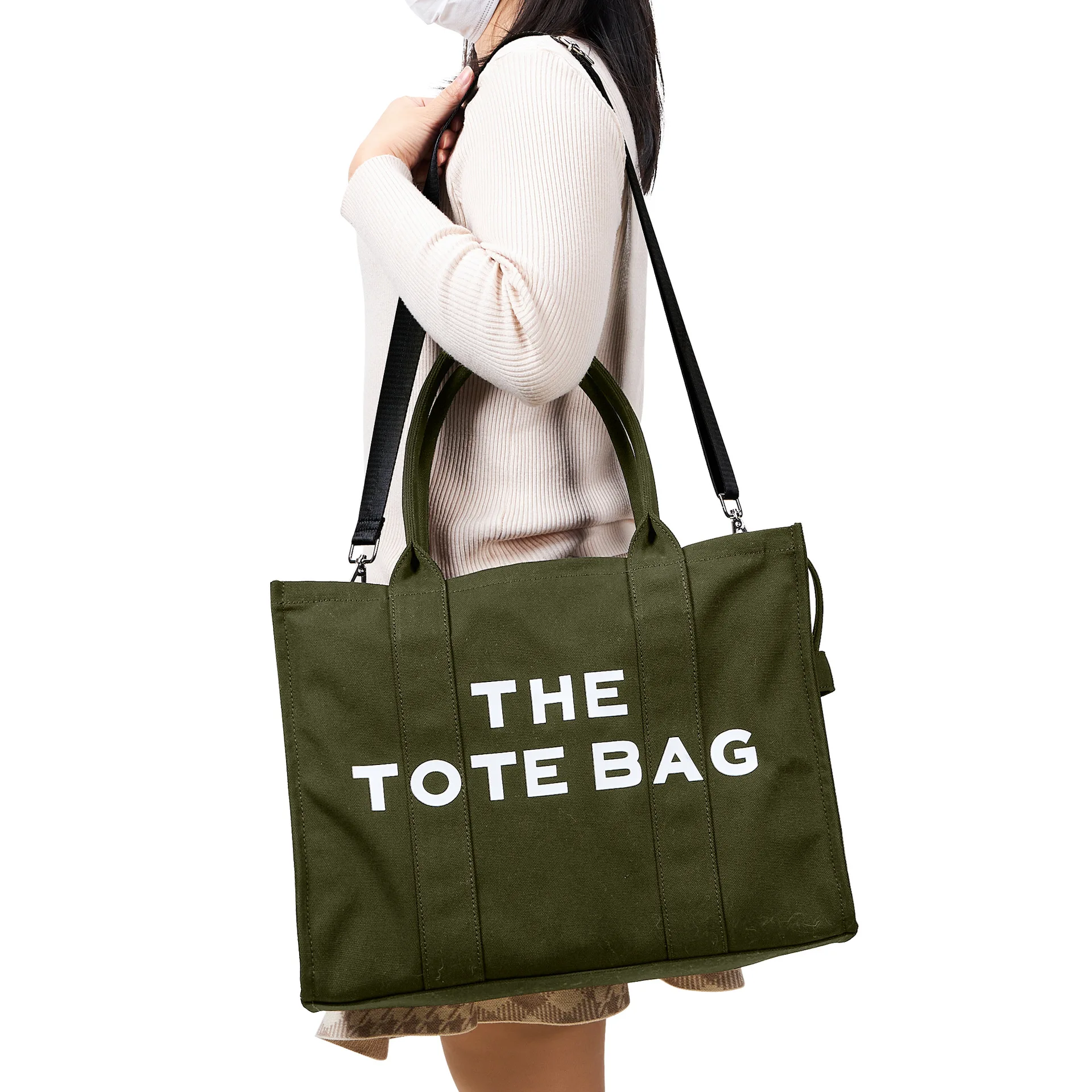 Canvas Tote Bag Casual CanvasLarge Capacity Women Shoulder Purse For Female Crossbody Bags Handbags Big Shopper Bag