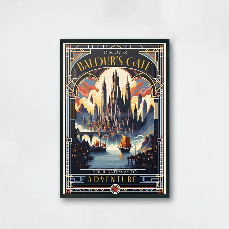 

Дungeons and Dragons Game World Постер на холсте