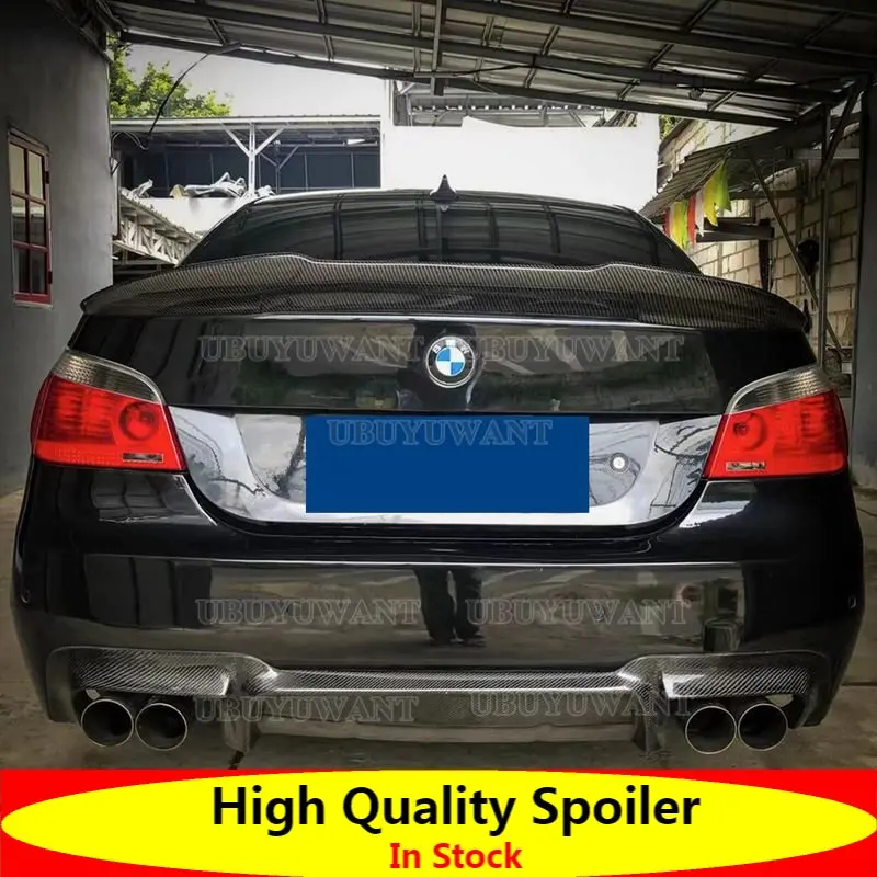 

Спойлер из углеродного волокна для BMW 5 серий E60 M5 2004 2005 2006 2007 2008 2009 задний Багажник крыло губа спойлер украшение автомобильный Стайлинг